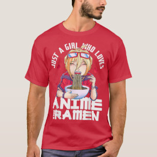 Camiseta Apenas Uma Menina Que Ama Anime E Adolescente De R