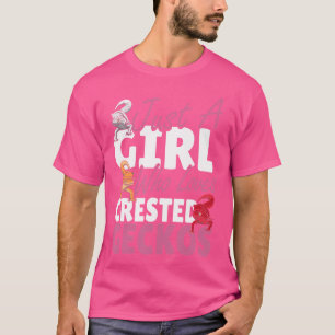 Camiseta Apenas Uma Menina Que Ama As Mulheres Geckos Lizar
