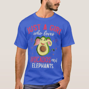 Camiseta Apenas Uma Menina Que Ama Avocados E Elefantes Afr