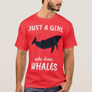 Camiseta Apenas Uma Menina Que Ama Baleias
