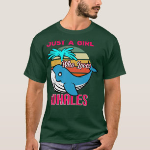 Camiseta Apenas Uma Menina Que Ama Baleias