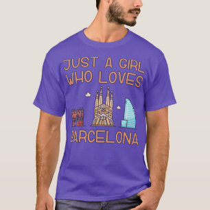 Camiseta Apenas Uma Menina Que Ama Barcelona