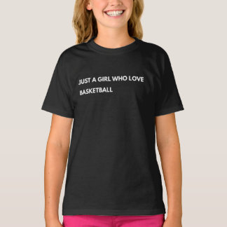 Camiseta Apenas Uma Menina Que Ama Bbasquete