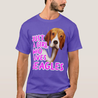 Camiseta Apenas Uma Menina Que Ama Beagles
