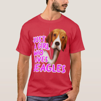 Camiseta Apenas Uma Menina Que Ama Beagles