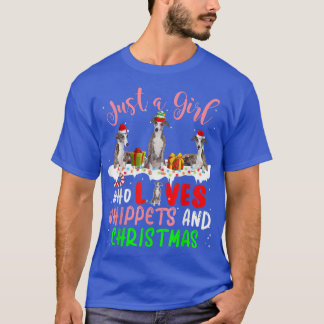 Camiseta Apenas Uma Menina Que Ama Bippetes E Papais noeis 