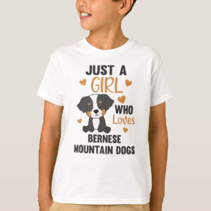 Camiseta Apenas Uma Menina Que Ama Cachorros De Montanha Be
