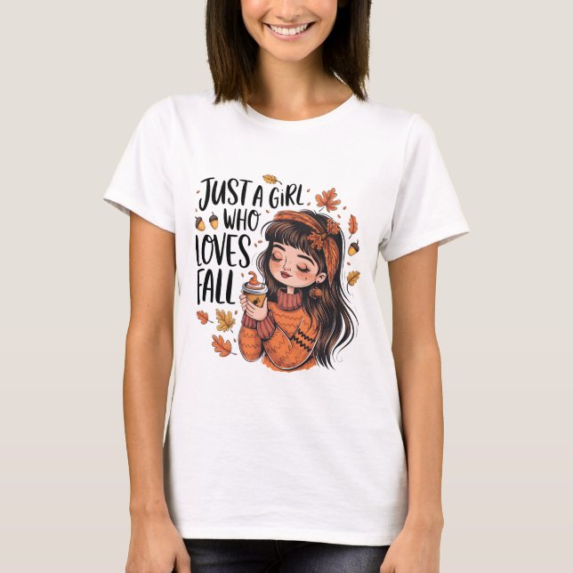 Camiseta Apenas Uma Menina Que Ama Cair (Frente)