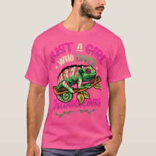 Camiseta Apenas Uma Menina Que Ama Camaleões