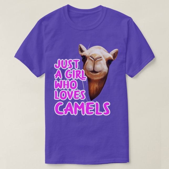 Camiseta Apenas Uma Menina Que Ama Camelos (Frente do Design)