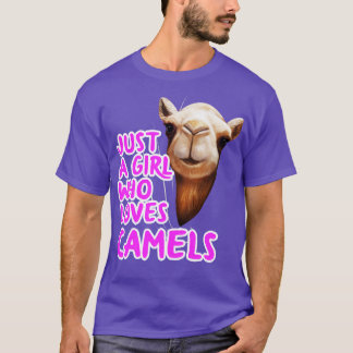Camiseta Apenas Uma Menina Que Ama Camelos