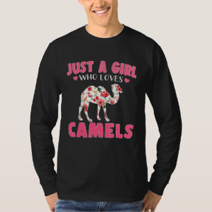 Camiseta Apenas Uma Menina Que Ama Camelos Animais