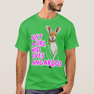 Camiseta Apenas Uma Menina Que Ama Cangurus
