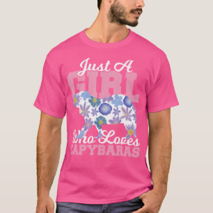 Camiseta Apenas Uma Menina Que Ama Capybara