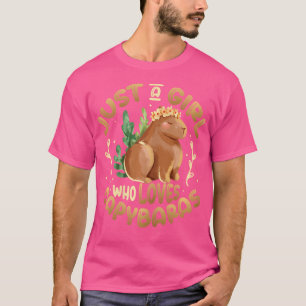 Camiseta Apenas Uma Menina Que Ama Capybaras
