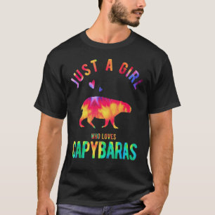 Camiseta Apenas Uma Menina Que Ama Capybaras Capybara