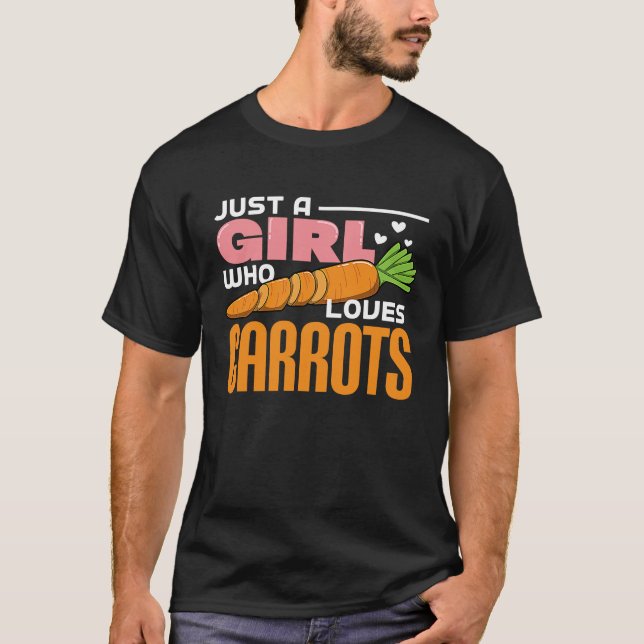 Camiseta Apenas Uma Menina Que Ama Carrots (Frente)