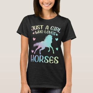 Camiseta Apenas Uma Menina Que Ama Cavalo