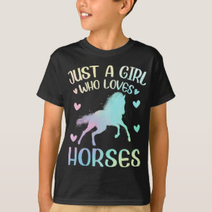 Camiseta Apenas Uma Menina Que Ama Cavalo