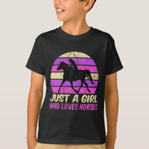 Camiseta Apenas Uma Menina Que Ama Cavalos