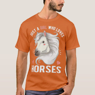 Camiseta Apenas Uma Menina Que Ama Cavalos (2)