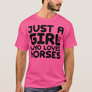Camiseta Apenas Uma Menina Que Ama Cavalos 3