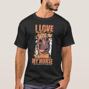 Camiseta Apenas Uma Menina Que Ama Cavalos, A Pista Equestr