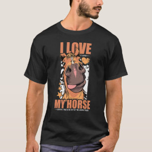 Camiseta Apenas Uma Menina Que Ama Cavalos, A Pista Equestr