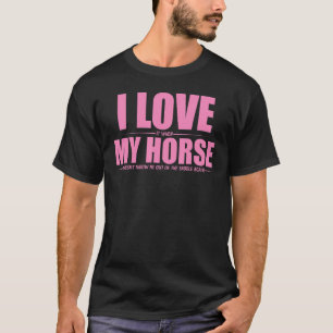 Camiseta Apenas Uma Menina Que Ama Cavalos, A Pista Equestr