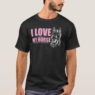 Camiseta Apenas Uma Menina Que Ama Cavalos, A Pista Equestr