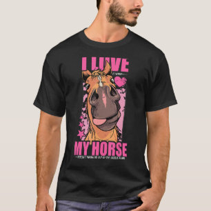 Camiseta Apenas Uma Menina Que Ama Cavalos, A Pista Equestr