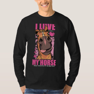 Camiseta Apenas Uma Menina Que Ama Cavalos, A Pista Equestr