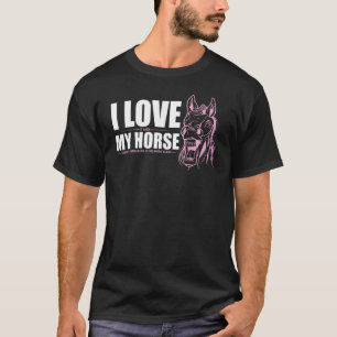 Camiseta Apenas Uma Menina Que Ama Cavalos, A Pista Equestr