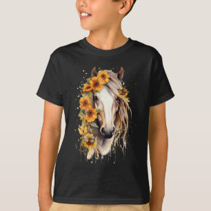 Camiseta Apenas Uma Menina Que Ama Cavalos Co. Cavalo Giras