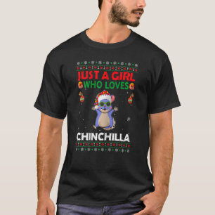 Camiseta Apenas Uma Menina Que Ama Chinchilla Correspondend