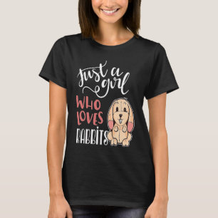 Camiseta Apenas Uma Menina Que Ama Coelhos