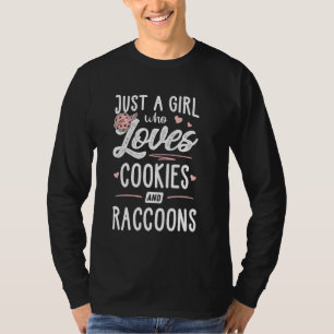 Camiseta Apenas Uma Menina Que Ama Cookies E Mulheres De Ra
