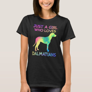 Camiseta Apenas Uma Menina Que Ama Dalmatianos Dalmatianos 