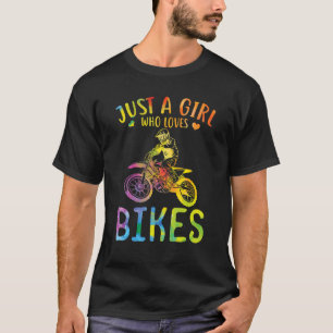 Camiseta Apenas Uma Menina Que Ama Dirt Bikes Motocross Diz