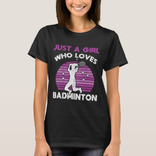 Camiseta Apenas Uma Menina Que Ama Dminton Team Women Dmint