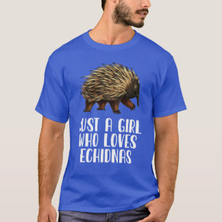 Camiseta Apenas Uma Menina Que Ama Echidnas