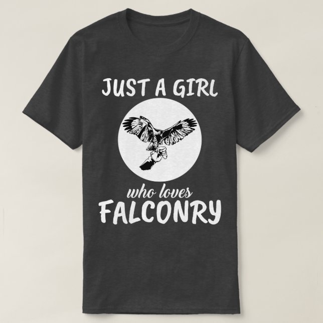 Camiseta Apenas Uma Menina Que Ama Falconry (Frente do Design)