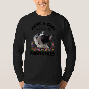 Camiseta Apenas Uma Menina Que Ama Francês Bela Bolsa Franc