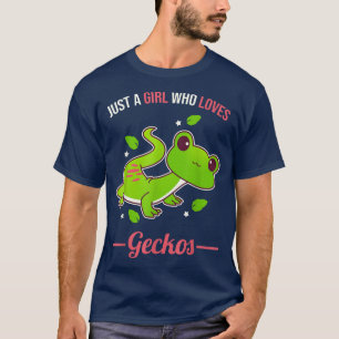Camiseta Apenas Uma Menina Que Ama Geckos