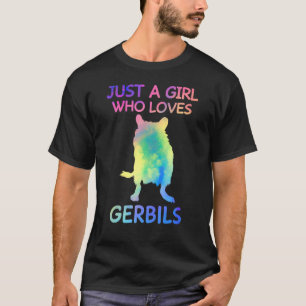Camiseta Apenas Uma Menina Que Ama Gerbilis Engraçado Gerbi