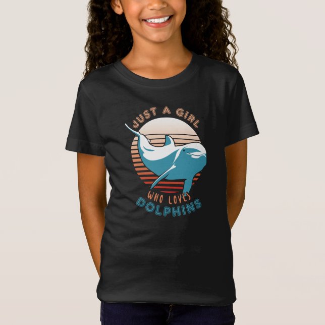 Camiseta Apenas Uma Menina Que Ama Golfinhos (Frente)