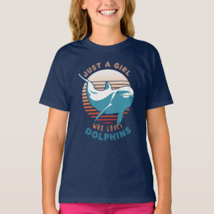 Camiseta Apenas Uma Menina Que Ama Golfinhos