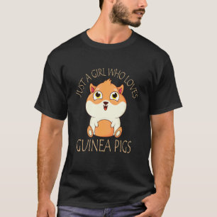 Camiseta Apenas Uma Menina Que Ama Guiné Pigs Guiné