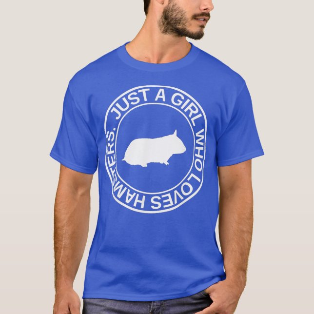 Camiseta Apenas Uma Menina Que Ama Hamsters Presente Para M (Frente)