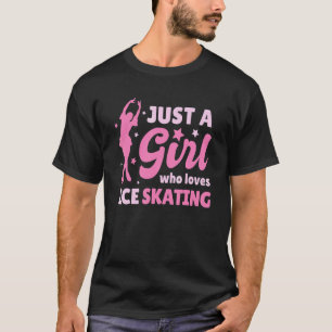 Camiseta Apenas Uma Menina Que Ama Ice Skating